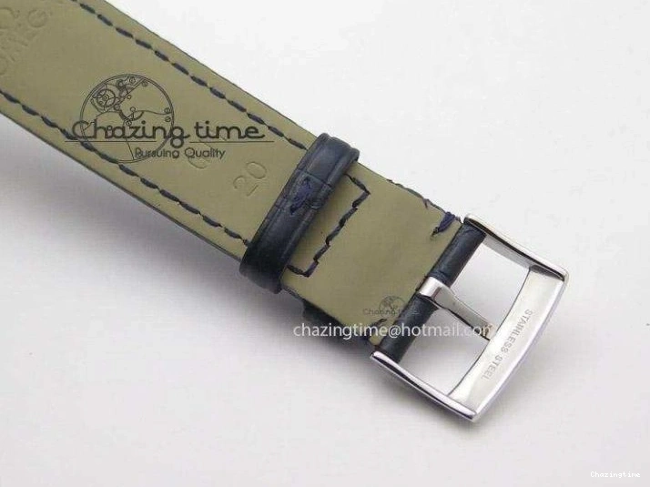 0701 De Ville MK 1:1 Best Edition SS Blue Dial On Black Leather Strap A Lightweight 8258